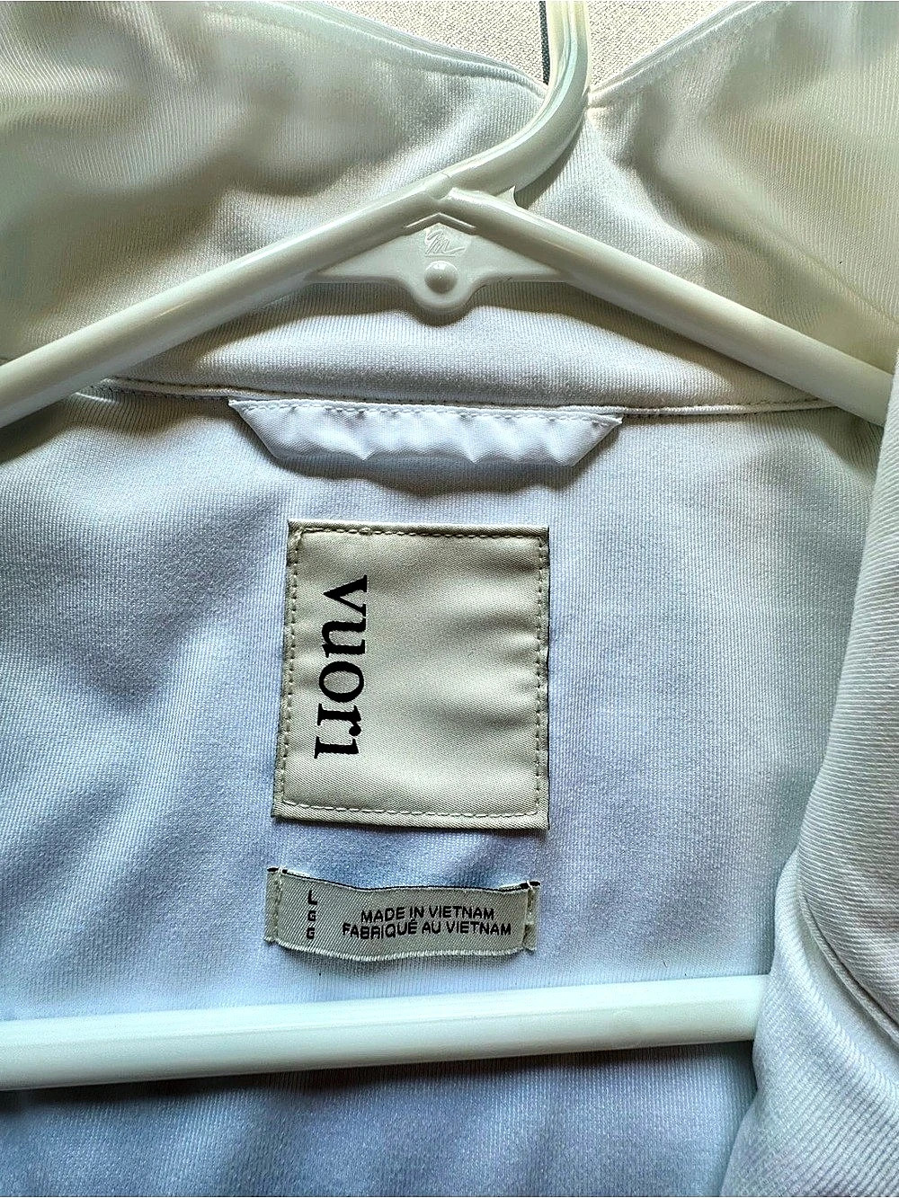 Vuori Mens White Full-Zip Jacket - Picture 3 of 5